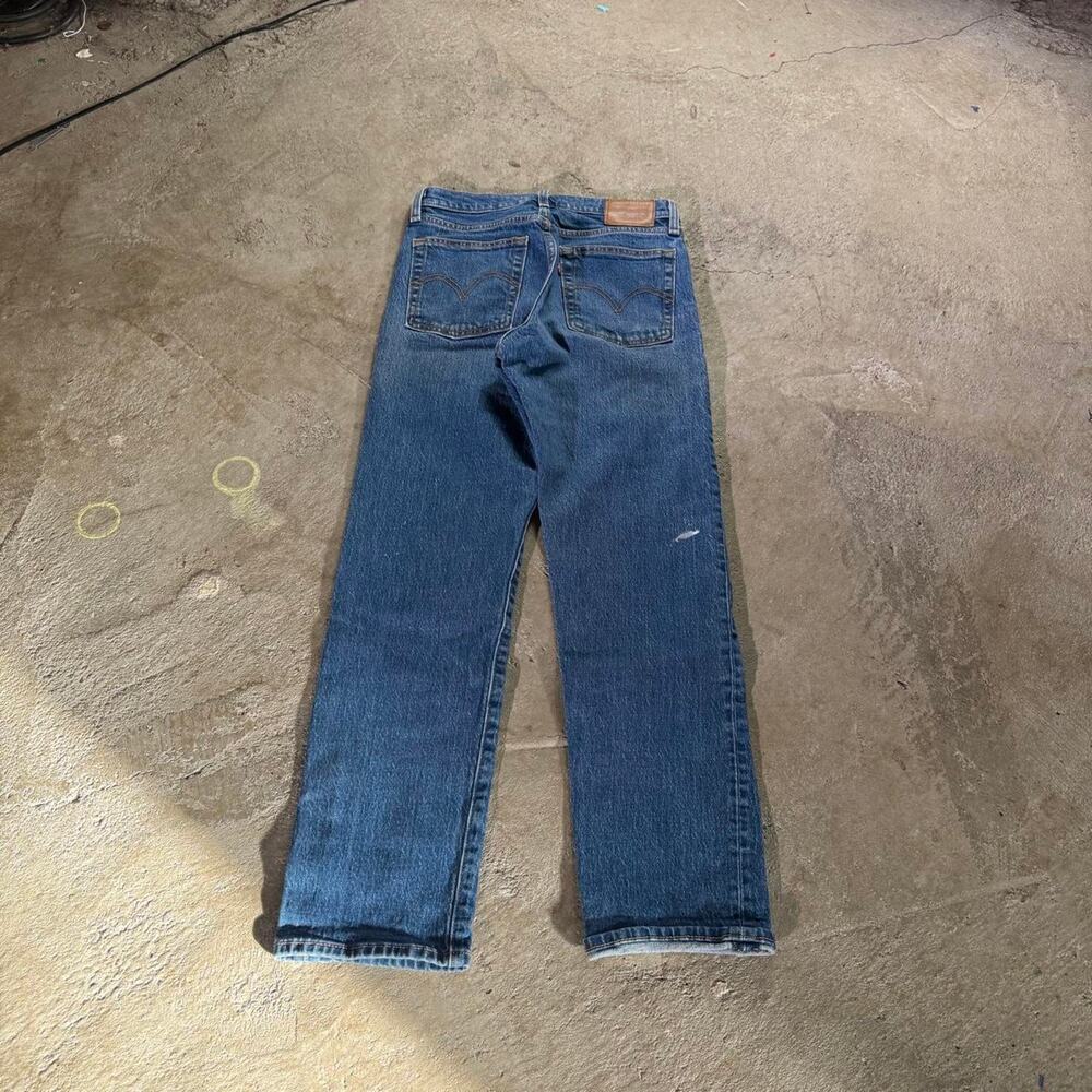 Levi's Premium Quality Wedgie Straight Blue Denim Jeans